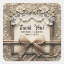 Search for burlap lace wedding stickers Elegant