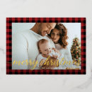 Search for red and black plaid christmas cards Simple