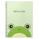 Search for kawaii notebooks Frog