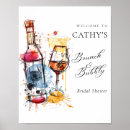 Search for cocktail sign posters Champagne bridal shower