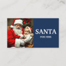 Search for santa claus business cards Santa for hire