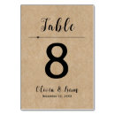 Search for rustic kraft paper table cards Minimalist