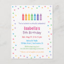 Search for arts and crafts invitations Rainbow