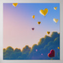 Search for floating hearts posters Purple