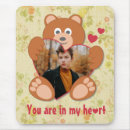 Search for cute teddy bear mouse mats Heart