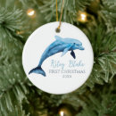 Search for dolphins christmas tree decorations Blue