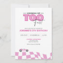 Search for too fast birthday invitations Kids