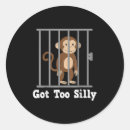Search for monkey humour stickers Vintage