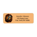 Search for night owl return address labels Halloween