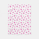 Search for pink paw prints blankets Pattern