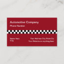 Search for checkered flag business cards Automotive