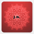 Search for red mandala stickers Buddhism