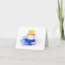 Search for watercolor cake birthday cards Purple