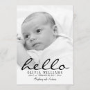 Search for modern minimalist birth announcement cards Girl