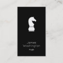 Search for chess business cards Black