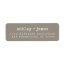 Search for modern wedding return address labels Minimal