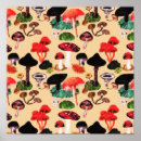 Search for vintage mushroom posters Rustic