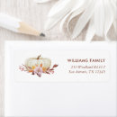 Search for happy thanksgiving return address labels Pumpkin