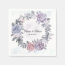 Search for purple wedding napkins Dusty blue