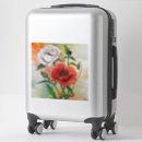 Search for red poppies stickers White