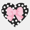 Search for pink and black bow stickers Girly
