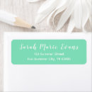 Search for seafoam green return address labels Modern