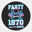 Search for 1970s disco stickers Party