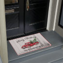 Search for red truck doormats Rustic
