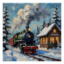 Search for christmas train posters Steam engine