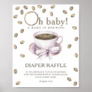 Search for baby is brewing diaper raffle Watercolor