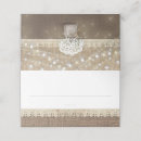 Search for burlap and lace place cards Rustic