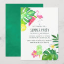 Search for luau pool party invitations Flamingos