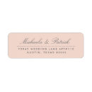 Search for pink and silver return address labels For her