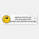 Search for senior citizens bumper stickers Senior's