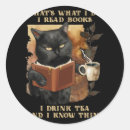 Search for books and tea stickers Drink