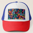 Search for floral leaf pattern hats Background