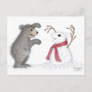 Search for snowmen horizontal postcards Whimsical
