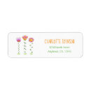 Search for whimsical floral return address labels Colourful