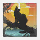 Search for cat silhouette christmas tree decorations Animal