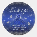 Search for royal blue birthday party stickers Quinceañera