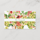 Search for grape business cards Wine tasting