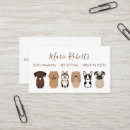 Search for dog business cards Pet sitting