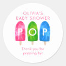 Search for thank you for popping by stickers Baby shower