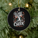 Search for cheerleading christmas tree decorations Santa