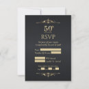 Search for fiftieth rsvp cards Gold
