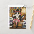 Search for bookstore vertical postcards Cat