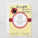 Search for adorable baby shower invitations Ladybug