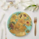 Search for sunflower paper plates Vincent van gogh