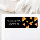 Search for pizza return address labels Fun