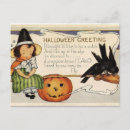 Search for cute halloween greeting postcards Jack o lantern